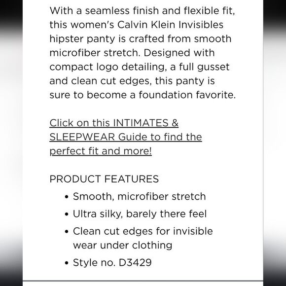 Calvin Klein Invisible Micro Hipster - Picture 3 of 5